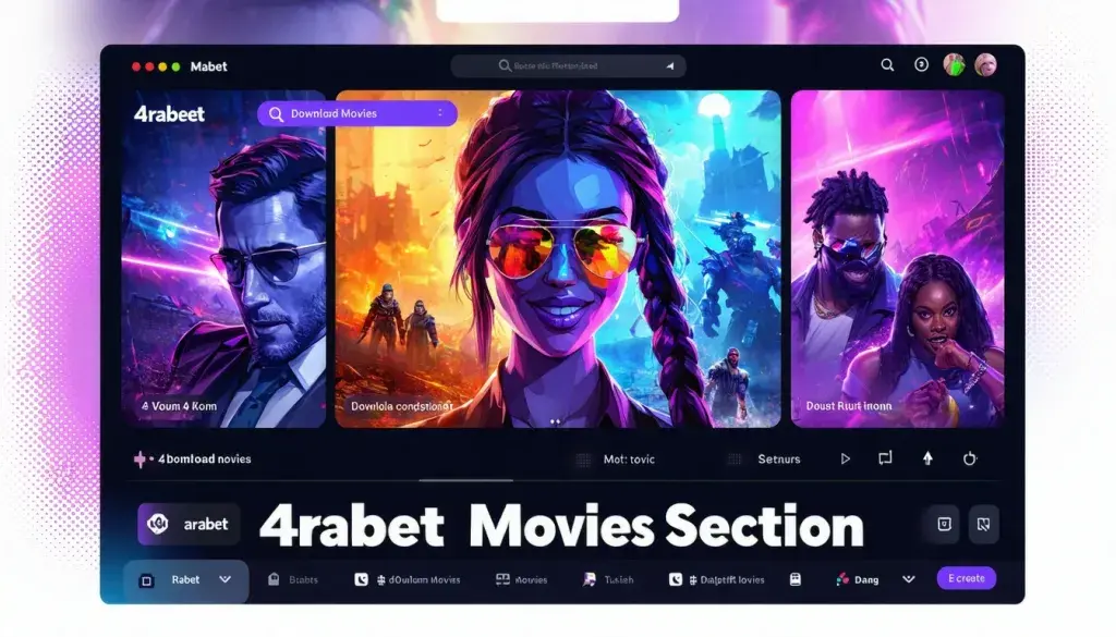 4rabet Movies Section: Download and watch 4rabet movies